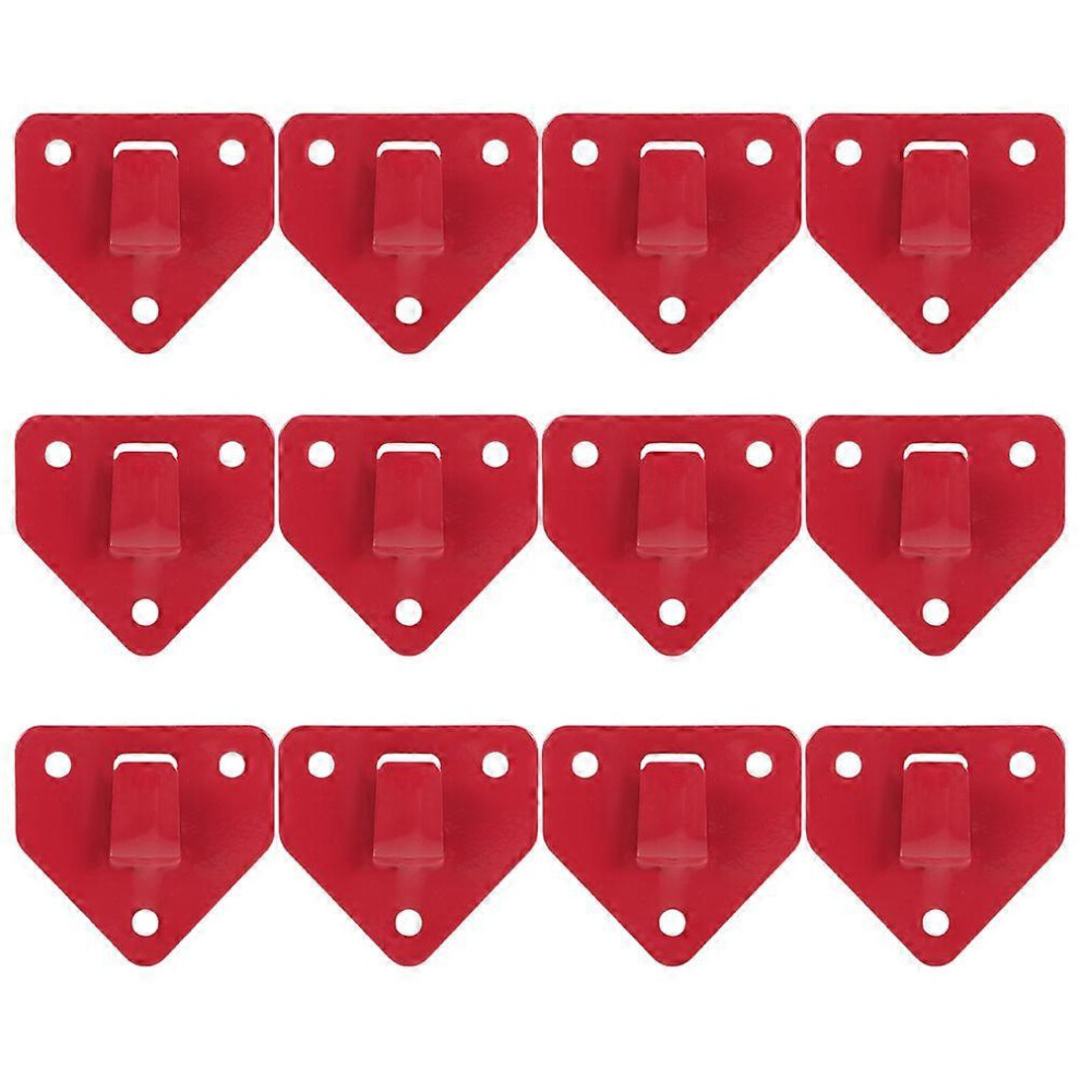Hemoton 12Pcs Wall Fire Extinguisher Brackets Heavy Duty Wall Hooks For Fire Extinguishers 6902344606259