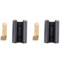 2X Wall Mount Hair Dryer Holder Storage Airwrap Complete Styler Storage Rack Set for Hair Curling Iron Wand Bathroom