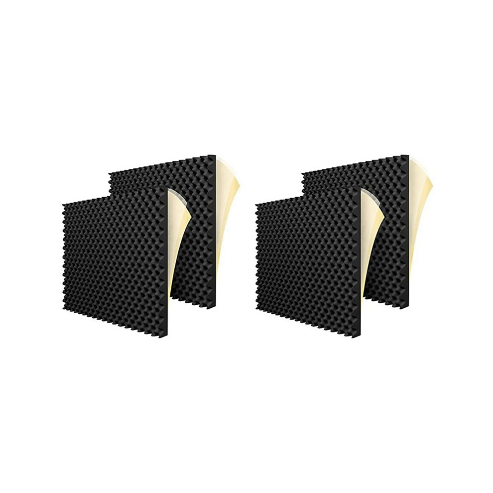 24 Pack Self Adhesive Acoustic Foam Panels Fireproof Soundproofing Treatment Wall Panel,Reduce Noise Foam For Studio,Etc 6032311222141