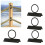 4Pack 2inch Rope Support Holder for Corner Post Drop Ring Brackets Stainless Steel Decorative for Ro 1