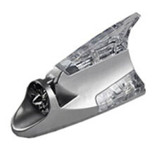 Car Roof Car Truck Wind Powered Led Light Fin Wind Lamp Colorful Light Silver