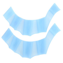 Silicone Schwimm-Handfesseln Flossen Blau M - Erwachsene Frauen, Männer