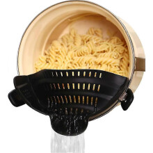 Clip On Food Strainer for Kitchen, Silicone Pasta Pans with Strainer Fit Most