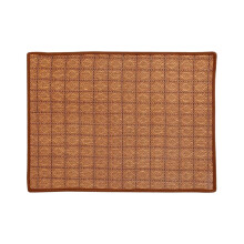 Tapis rafraîchissant pour chien marron, taille L (50 x 60 cm), en rotin tressé, pour une utilisation intérieure et extérieure, compatible avec