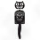 Black Clock with Animated Features and Tail Movement, 12.75 Inch Size, Classic Design 1