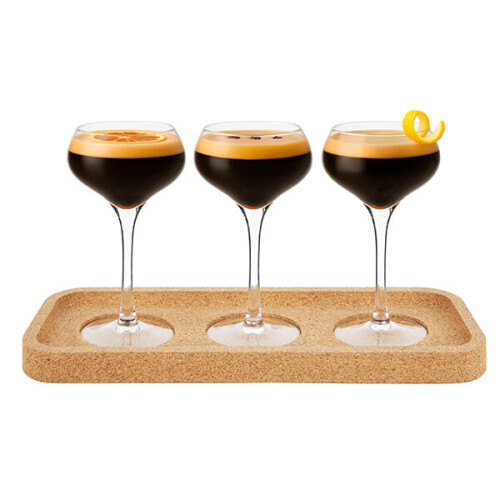 Final Touch Set of 3 Espresso Martini Flight Glasses 1
