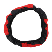 For Vehicle Wheel: Red Leather Cover 15 inch 38cm Anti-slip