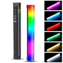 Magnetisk RGB-lyspind med justerbar farvetemperatur, 21 effekter, genopladelig – kompatibel med fotografering og video
