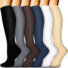 paia di calze a compressione per uomo e donna - Ideali per circolazione, corsa, atletica, recupero, infermieristica e viaggi.