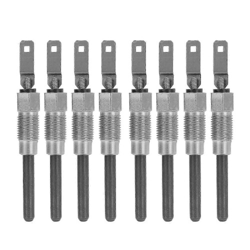 8pcs Glow Plug Solid Construction 0250202126 Diesel Fast Start Glow Plug compatible 6.5L 6.2L 1982 2005