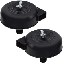 2 Pcs Compressor Filter, 16mm 3/8pt Male Thread Silent Compressor compatible Air Compressor (black)