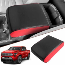 For Toyota 2024 Armrest Cover, Armrest Box Set Center Console Cushion (Red) New