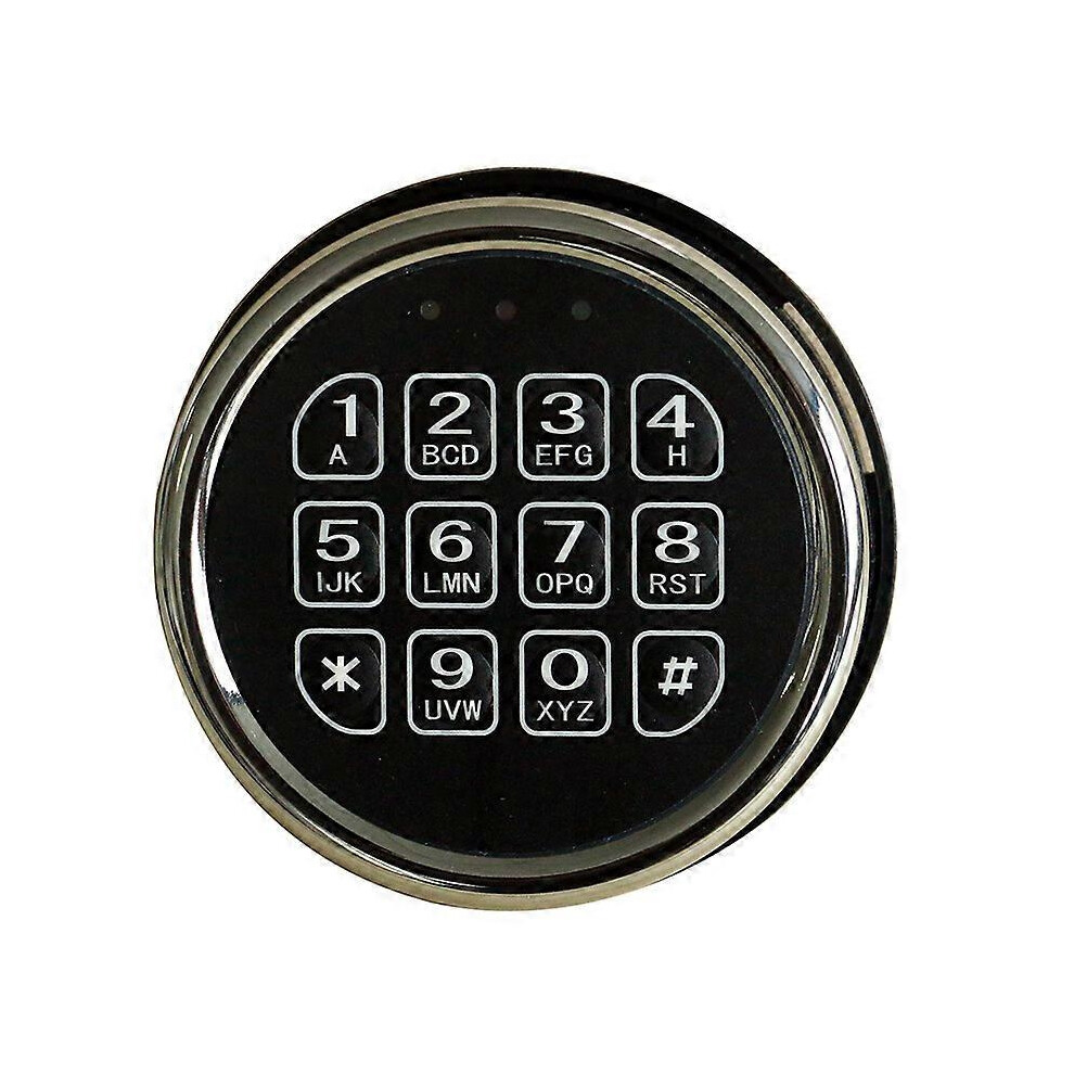 Electronic Safe Lock Compatible Black Keypad With Solenoid, Override Keys And Circuit Board 6902344603449