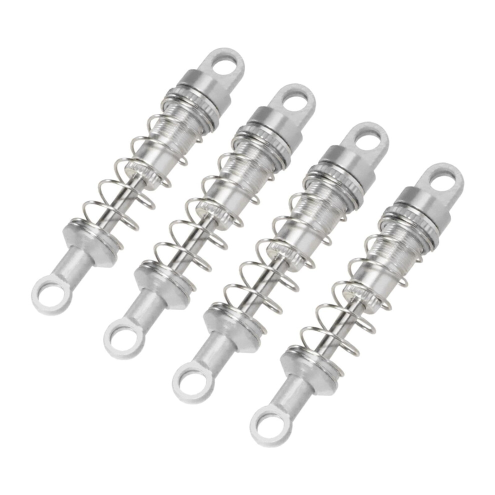 4Pcs 60Mm Metal Hydraulic Rc Shock Absorbers For 1/12 Scale Mn78 Mn98 Mn82 D90 Cars, Adjustable AllâMetal Suspension Upgrade Silver 9092120195859