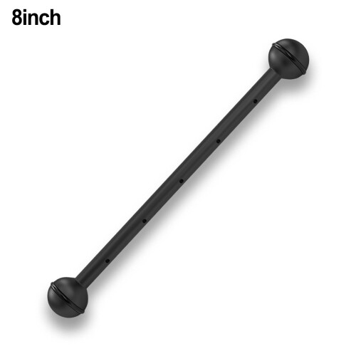 Suporte para lanterna de mergulho com cabeça dupla esférica de 8 polegadas (20 cm).