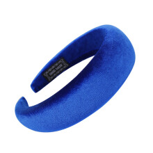 headbands for women Hair Headband Hairband Sponge Girls Hoop Sweet Head Hair Velvet Fashion Women Headband Blue + One size