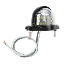 Kentekenplaatverlichting, universele LED-kentekenplaatverlichting met hoge helderheid (6 SMD wit licht) voor bestelwagens en trailers,