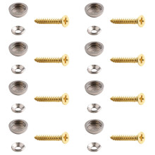 Praktische messing spiegelschroeven met decoratieve bolvormige dopjes, roestvrij beslag voor woninginrichtingsprojecten, 13 mm, zilverkleurig.
