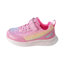 Meisjessneakers met glitter, lichtgewicht, ademende hardloopschoenen, atletische sportschoenen voor kinderen van 4-12 jaar, veelzijdige schoenen