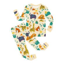 Drenge Piger Langærmet Top Og Buksesæt Blødt Legetøj2-delt Outfit Komfortabelt Tegneserieprint Hjemmetøj Trendy Outfit
