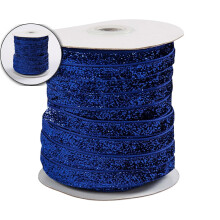 Glitterlint, 50 meter metallic, sprankelend en glanzend lint voor strikjes, cadeauverpakkingen, kerst- en Valentijnsdagdecoratie.