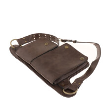 Medieval Waist Belt Pouch Fannypack Purse Portable for Roleplaying Knight Brown