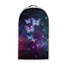 Butterfly Pattern Food Processor Cover with Hand Strap Handle Polyester