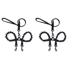 2X Double Dual Dog Leash,No Dog Lead with Padded Handle for Two Dogs