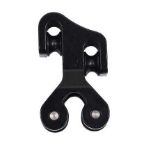 (Black) 1Pc Cable Slide Aluminum for Works on Bows with a 3/8" Cable Bar Ultra-Light Pulley Sub-String Module-Black