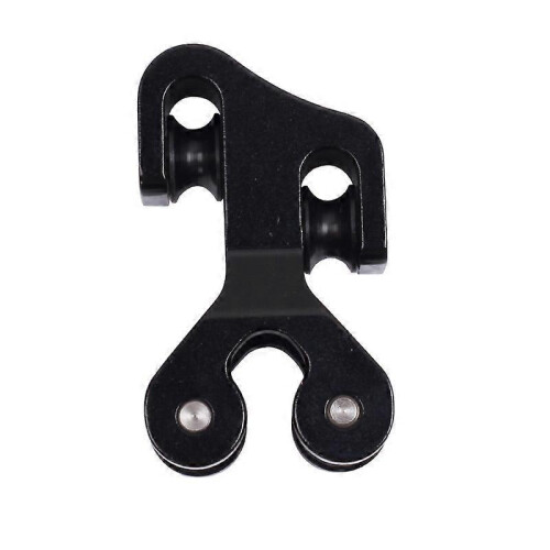 (Black) 1Pc Cable Slide Aluminum for Works on Bows with a 3/8" Cable Bar Ultra-Light Pulley Sub-String Module-Black