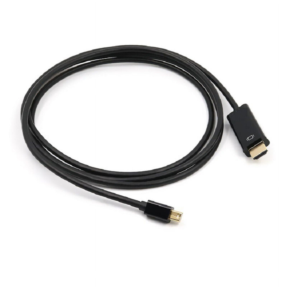 Mini Dp To Hdmi Adapter Cable 1.8M Mini Displayport To Hd Thunderbolt Mac To Tv, Black 9028731037400