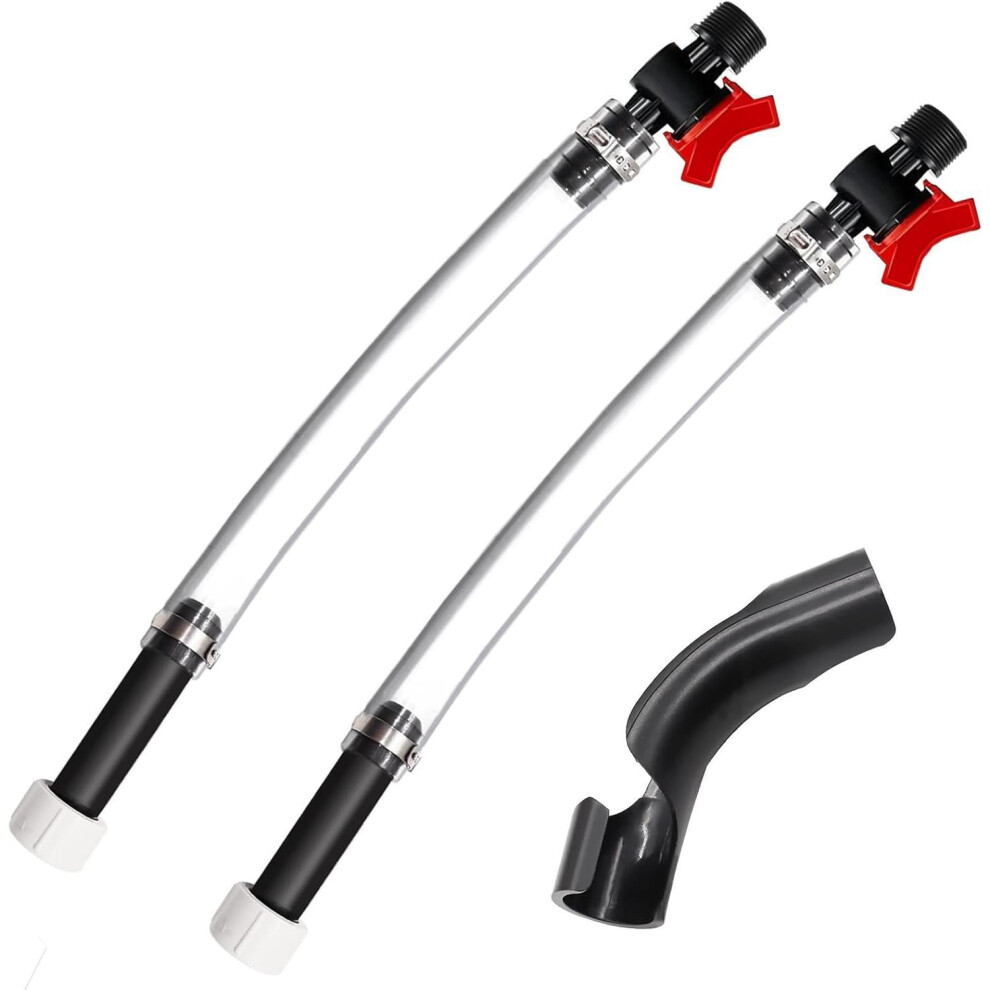 3Pcs Racing Hose With Ball Valve Shut Off Kit, Suitable For Scribner, Jegs, Lc2 Jugs & Fuel Tank 9028731225401