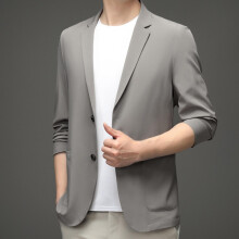Blazer masculino, paletó masculino versátil, blazer esportivo masculino para negócios, casamentos, presentes e celebrações, cinza M