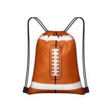 Ball-Themed Kids Drawstring Backpack Pouch – Polyester Gift Bag for Birthday & Sports Events, Colorful Treat/Party Favor Storage, Compatible with