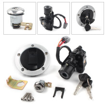 Motorsykkel tenningsbryter drivstoff bensintanklokk lås nøkkelsett for Suzuki GSXR600 750 1000GSX650GSX1250SFV650SV650SV1000etc.