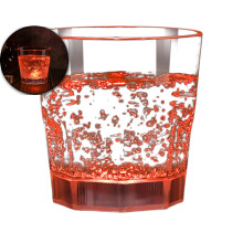 12 oz LED Light Up Drinking Glasses, Glow Tumbler(Orange)