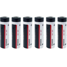 6PCS ER14505 3.6V 2700mAh AA Size Lithium Battery Long Life Non‑Rechargeable Power for Utility Meters