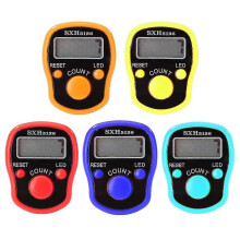 Hmwy-5 Pack Electronic Finger Ring Counter Led Luminous Handheld Tally Counter Clicker Buddha Counter