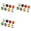 24pcs Pumpkin Ceramic Handles 38mm Drawer Knobs Cupboard Door Handles Single Hole Cabinet Handles 1