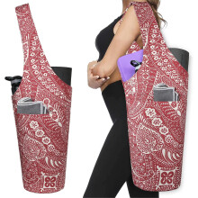 Yogamatentas - Lange draagtas met vakken - Biedt ruimte aan meer yoga-accessoires - Geschikt voor de meeste yogamatten - Yogamatdrager