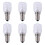 6X E14 High Temperature Bulb 500 Degrees 25W Halogen Bubble Oven Bulb E14 250V 25W Quartz Bulb 1