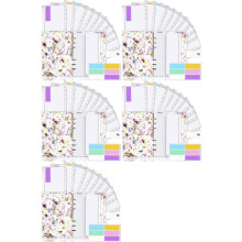 5X A6 Binder,Budget Binder,Used for Budgeting,Budget Planning Notepad, Cash Envelope Binder, with Budget Envelope
