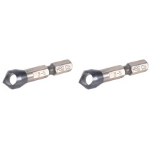 2X HRC89 TiAlN Coating 1/4Inch Hex Shank Countersink Drill Bit HSS-Co M35 Cobalt Deburring Chamfer Drill Bit 2-5mm