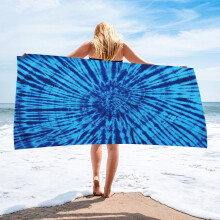 55,1"x27,5" Ultra Microfiber Bedrukte Strandhanddoek, Sneldrogend, Reis-, Camping- en Strandaccessoires, Vakantie-essentieel Cadeau /2/4 stuks