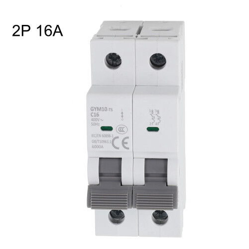 AC Mini Circuit Breaker MCBS 2-Pole 16A 6kA
