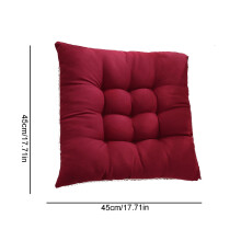 Solid Frosted Chair Cushion – Thick,Non-Fading Seat Pad For Office,Dining Winter Use