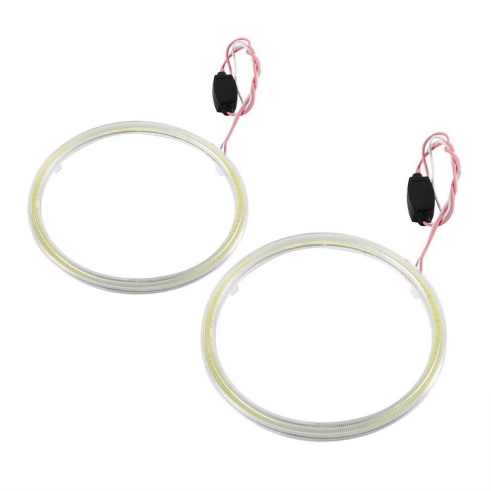 1Pair Auto Halo Rings Angel Eye Cob Chips Headlight Drl Led For Motorcycle Car, Halo Rings Headlight,Cob Chips Headlight 9365509207901