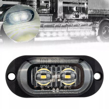 2 LED Side Marker Clearance Lights Waterproof IP65 for Boat Trailer Truck RV DC 12V-24V