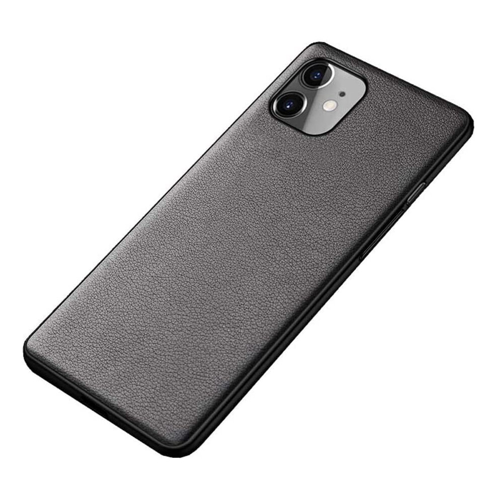 Leather Shockproof Case For Iphone 12 Mini 5.4 Inch With Raised Screen Edge And Wireless Charging Black 9092120207972