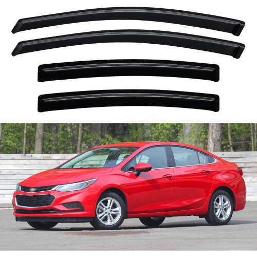 Window Visors for 2016-2019 Chevy Cruze Out-Channel Rain